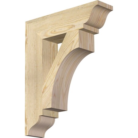 Ekena Millwork Westlake Traditional Rough Sawn Bracket, Douglas Fir, 4"W x 16"D x 20"H BKT04X16X20WTL01RDF